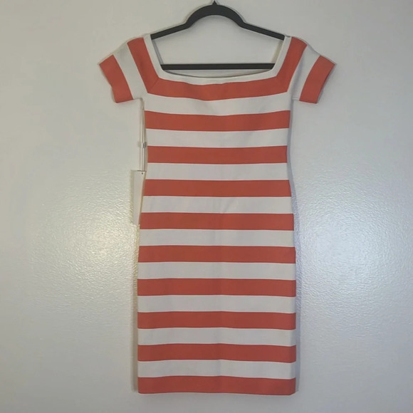 Ronny Kobo | New EVIVA dress off the shoulder Bodycon Women’s size S striped - Picture 6 of 10